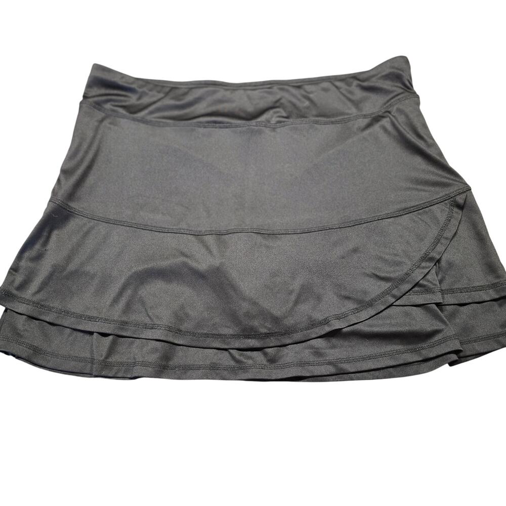 Exertek Black Mini Skirt Skort Classic Activewear Stretch Elastic Waist Women XL